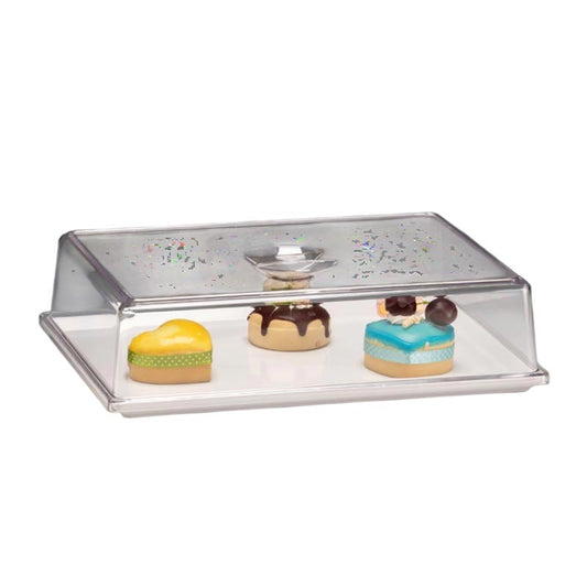 Zicco ZCP-781 Melamin Tabanlı Kapaklı Fanus, 25x35x10 cm, Beyaz