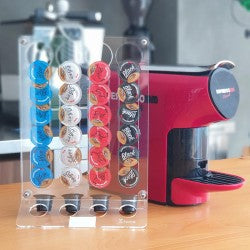 Zicco ZCP-839 Akrilik Kapsül Kahve Standı, 56 Kapsül Kapasiteli, 20x28 cm