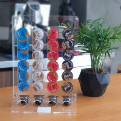 Zicco ZCP-839 Akrilik Kapsül Kahve Standı, 56 Kapsül Kapasiteli, 20x28 cm