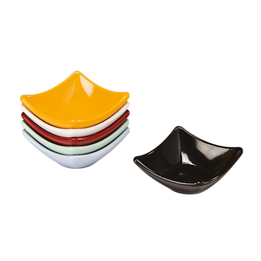 Zicco K-4511 Mini Köşeli Sosluk, 8.5x8.5x3.5 cm, Siyah