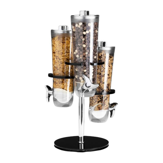 Zicco ZCP-842 Akrilik Standlı Döner Cornflakes Aleti, 3'lü, 26x26x54 cm