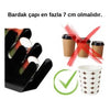 Zicco ZCP-847 Akrilik Karton Bardak Standı, 38.5x8x42 cm