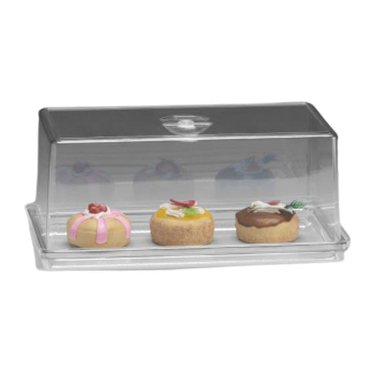 Zicco ZCP-851 Polikarbon Kapaklı Akrilik Kek Fanusu,19x36x15 cm