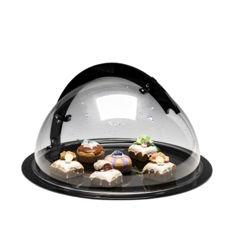 Zicco ZCP-857 Sabit Kapaklı Polikarbon Fanus, 50x26 cm, Siyah