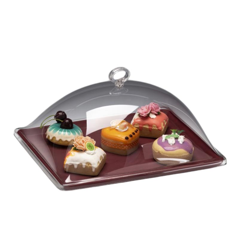 Zicco ZCP-864 Akrilik Kapaklı Melamin Altlı Muhafaza Kabı, 27x33 cm, Kırmızı