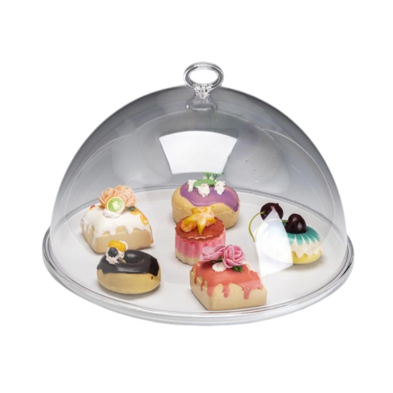 Zicco ZCP-866 Polikarbon Kapaklı Melamin Altlı Fanus, 33 cm