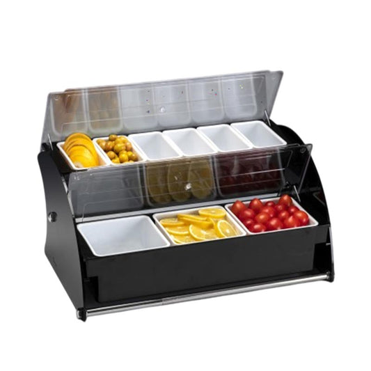 Zicco ZCP-867 Akrilik Standlı Polikarbon Çiftli Bar Konteyner, 33x51 cm