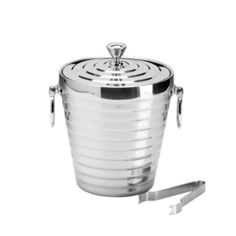 Zicco ZKC-848 Çift Cidarlı Çelik Buz Kovası, 17x18 cm